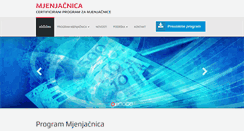 Desktop Screenshot of mjenjacnica.com